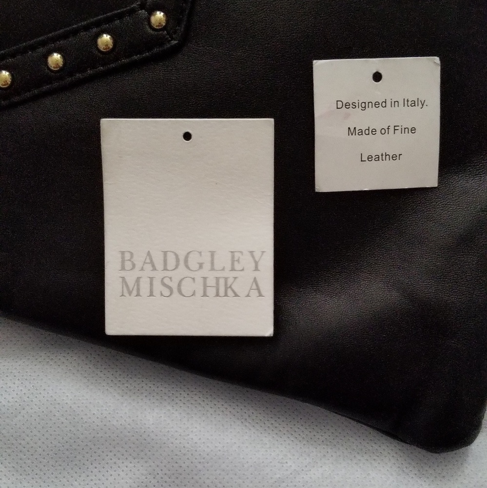 Badgley Mischka Leather bag 2 styles 1 bag - Picture 3 of 8